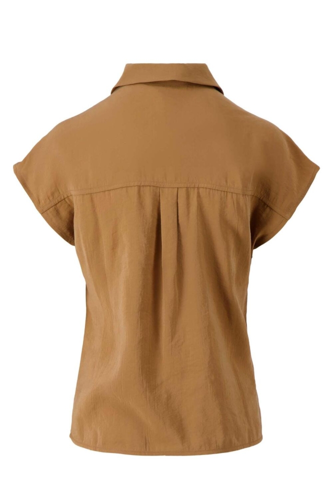 MODAL BLOUSE MOUWLOOS 0304 109 1003 CAMEL